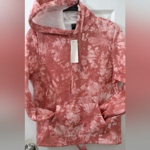 Women's hooded sweatshirt size: M Pink & white tones